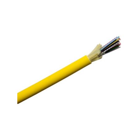 Fibre Optic Cable 24 Core Singlemode | Indoor/Outdoor Riser | LSZH Jacketed | Yellow by MSS