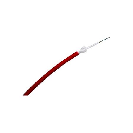 Fibre 6 Core Singlemode Fire Rated Cable | LSZH Jacket | Red Mono Tube by MSS