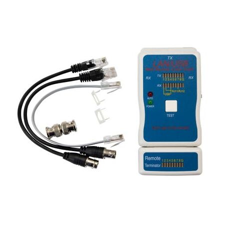 Cable Tester for LAN, USB, RJ12, RJ11 & BNC Coaxial | Versatile Connectivity | Easy-to-Use Design by Matchmaster
