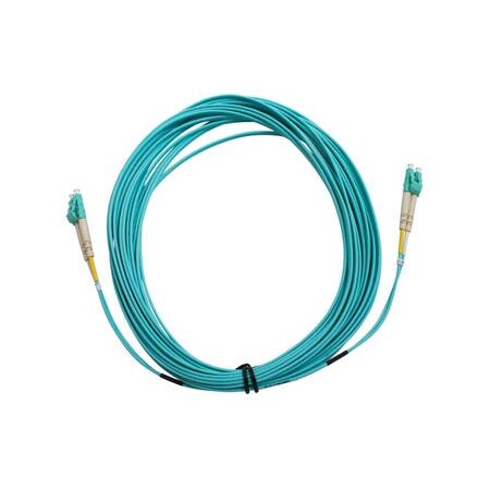 Fibre Patch Lead LC-LC OM3 | 10 Metre | Aqua LSZH | 2mm Duplex by MSS