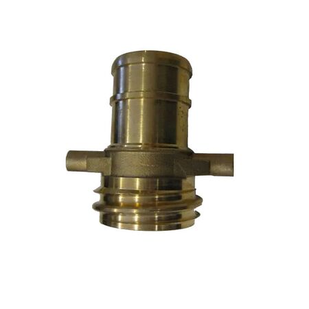 Brass 65mm Male QLD Thread Tail Coupling | Durable Brass Construction | Compatible with 64mm Lay Flat Hose | Reliable Hose Coupling by Firebox