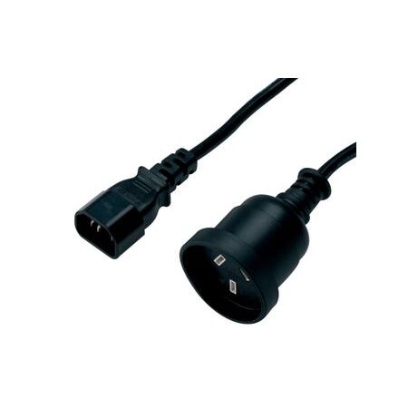 IEC C14 to AUS 3 Pin Socket Cable | 300MM Length | Durable Design | High Compatibility by Unbranded