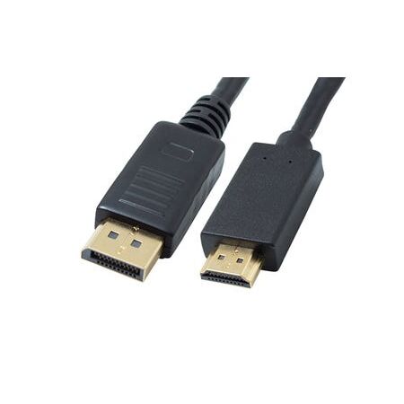 DisplayPort to HDMI Cable 1.8m | High-Speed | 4K Support | Gold-Plated Connectors by Cable Active