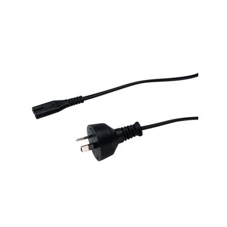 Cable Power Figure 8 | 2M Length | Durable Design & Flexible Use | Black by HPL