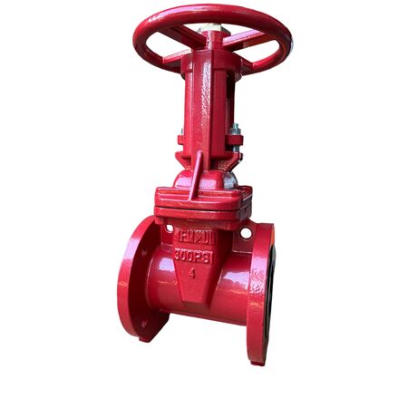 Gate Valve 100NB Rising Spindle | Table D Flange | Resilient Seat | Firebox