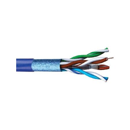 Ethernet Cable Category 6A F-UTP | 305M Length | Blue Color | LSZH by Matchmaster