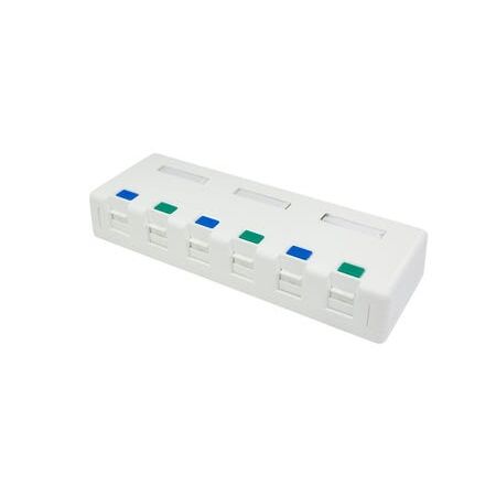 Surface Mount Box 6 Port Shutter | Durable Design | Easy Installation | Versatile Use by MSS