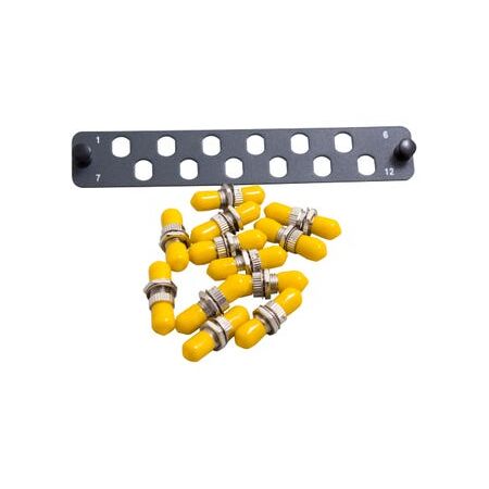Flat Coupler Panel Kit 12F | Includes Thru Adaptor | ST & SM Compatible by Matchmaster