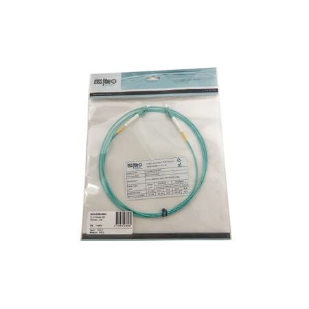 Fibre Patch Lead LC-LC OM3 2 Metre | Aqua LSZH | 2mm Simplex by MSS