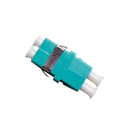 LC Multimode Aqua Duplex Thru-Adaptor | High Performance | Easy Installation by Matchmaster