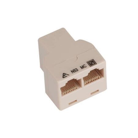 RJ45 T Adaptor Coupler | Female-Female-Female | Compact Design | Easy Installation by Unbranded