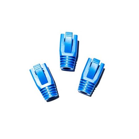 RJ45 Strain Relief Boot for 7.0mm Cables | Blue | Pack of 10 by Unbranded