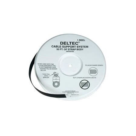 Deltec Acetal Strap Roll 305M x 12.7MM UV Black