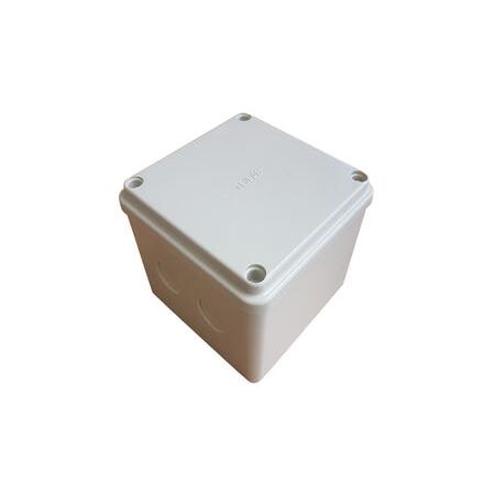 Adaptable Box PVC With Knockouts 100 x 100 x 75mm Grey