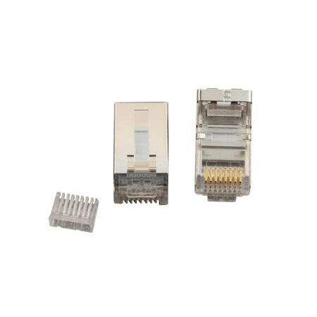 RJ45 Cat6 Plug 8P8C STP | 50 Pack | Durable Design & Easy Installation by Matchmaster
