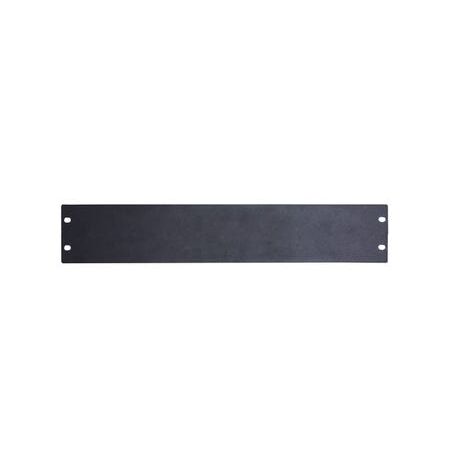 Panel Blank RM R19 2RU | Black Finish | 483x88mm by BrandName