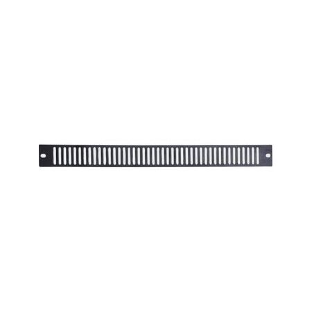 Panel Vent 1RU Black | Optimized Airflow | 19-Inch Rack Mount by RM