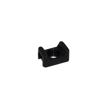 Cabac Nylon 66 Screw Mount 5mm Wide Cable Tie UV Black