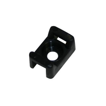 Cabac Nylon 66 Screw Mount 9mm Wide Cable Tie UV Black