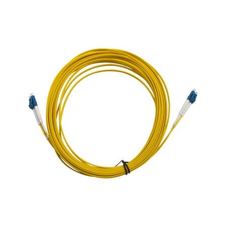 Fibre Patch Lead LC-LC Singlemode | 10 Metre Length | Yellow LSZH | 2mm Duplex by MSS