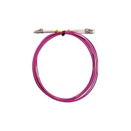 Fibre Patch Lead LC-LC OM4 | 3 Metre | Erika Violet | LSZH 2mm Duplex by MSS