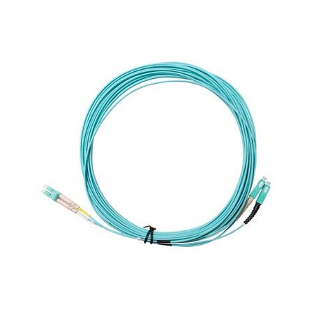 Fibre Patch Lead SC-LC OM3 15 Metre | Aqua LSZH | 2mm Duplex by MSS