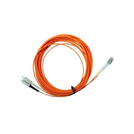 Fibre Patch Lead SC to LC | 15 Metre | OM1 | LSZH 2mm Duplex | Orange by MSS