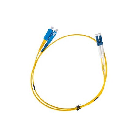 Fibre Patch Lead SC-LC Singlemode | 2 Metre Length | Yellow LSZH | 2mm Duplex by MSS