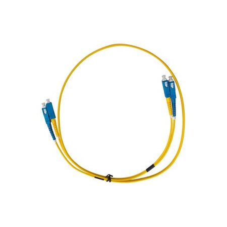 MSS Fibre SC - SC Singlemode 2 Metre Yellow LSZH 3mm Duplex Fibre Patch Lead
