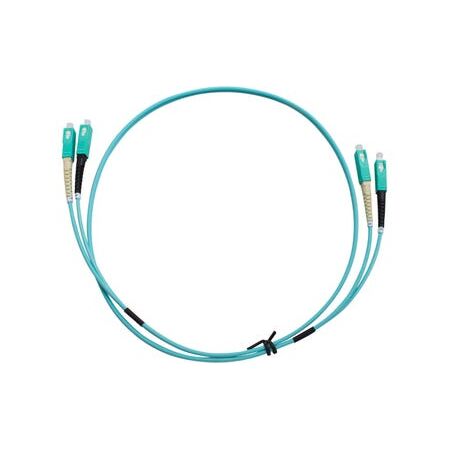 Fibre Patch Lead SC-SC OM3 3 Metre | Aqua LSZH | 3mm Duplex by MSS