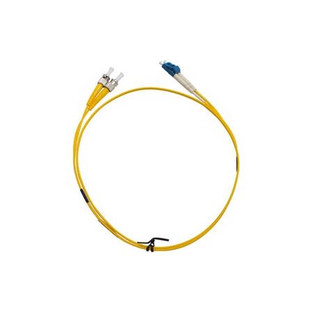 MSS Fibre ST - LC Singlemode 1 Metre Yellow LSZH 2mm Duplex Fibre Patch Lead