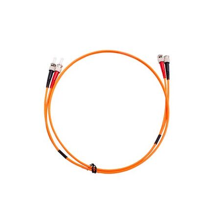 MSS Fibre ST - ST OM1 1 Metre Orange LSZH 3mm Duplex Fibre Patch Lead
