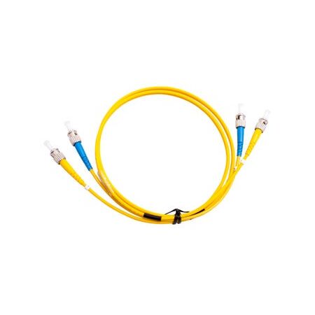 MSS Fibre ST - ST Singlemode 2 Metre Yellow LSZH 3mm Duplex Fibre Patch Lead