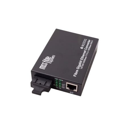 Media Converter 1000B-T to 1000B-SX | 850NM | 550MTR Range | SC Connector by Unspecified