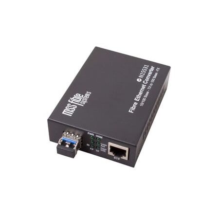 Media Converter 100B-TX to 100B-FX | 1300NM | LC Connector | 2KM Range by Unspecified Brand