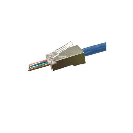 CAT6A Shielded Feed Through Plug | Pack of 25 | High Performance | Easy Installation by BrandName