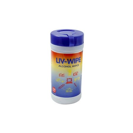 Isopropyl Wipes Tub of 100 | 70% Alcohol | Antibacterial & Convenient | Portable by BrandName