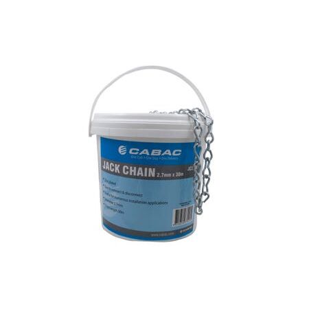 Jack Chain 2.7mm x 30m | Durable Steel | Versatile Use by BrandName