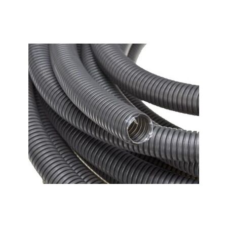 Loom Tube UV Solar Corrugated 23mm | 50m Length | Durable & Flexible | Black by Loom