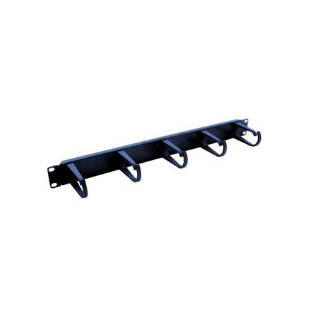 Panel Cable Management R19 1RU | Black Finish | 1RU Capacity | Durable Design by BrandName