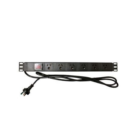 Power Rail Horizontal PDU 6 Way | 6 Outlets | Surge Protection | Compact Design by Matchmaster
