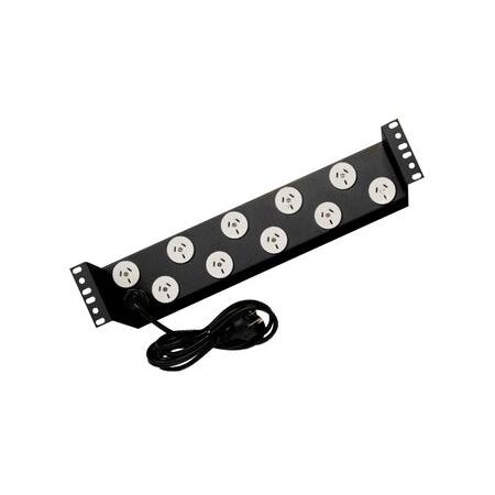 Power Rail Horizontal 10 Way 10AMP | Ideal for Home & Office | Durable Design by Matchmaster