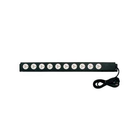 Power Rail Vertical 10 Way 10AMP | Ideal for Home & Office | Compact Design by Power Rail