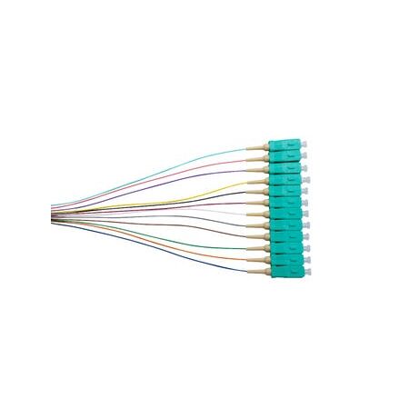 Fibre Pigtails OM3 50um 12-Fibre SC | 900um | High Performance | 12 Pack by MSS