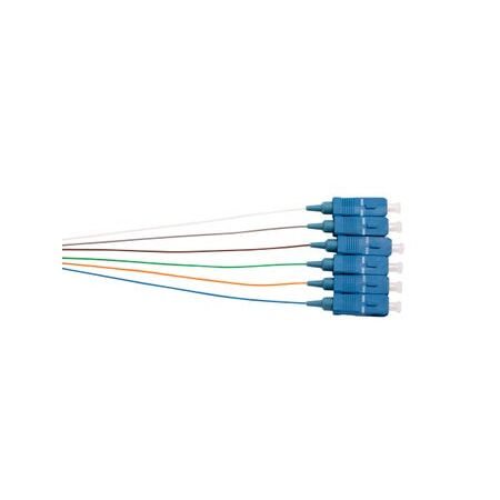 MSS Fibre SM 9um 6-Fibre SC 900um Pigtails - 6 Pack