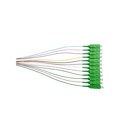 MSS Fibre SM 9um 12-Fibre SCA 900um Pigtails - 12 Pack