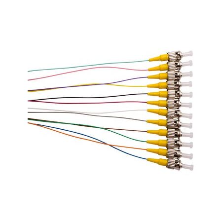MSS Fibre SM 9um 12-Fibre ST 900um Pigtails - 12 Pack