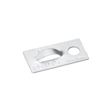 ALUMINIUM C/TIE MNT PLATE 25X13MM 1000PK