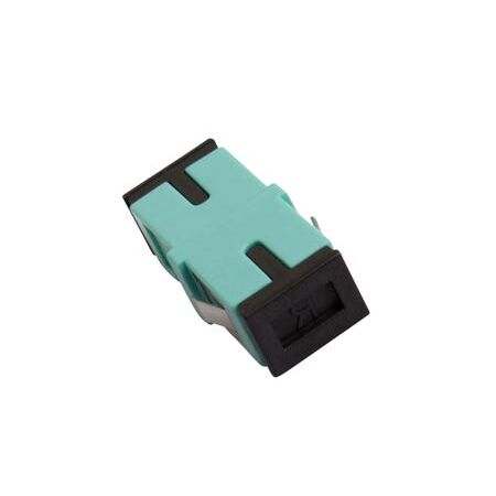SC Multi Mode Aqua Simplex Thru-Adaptor
