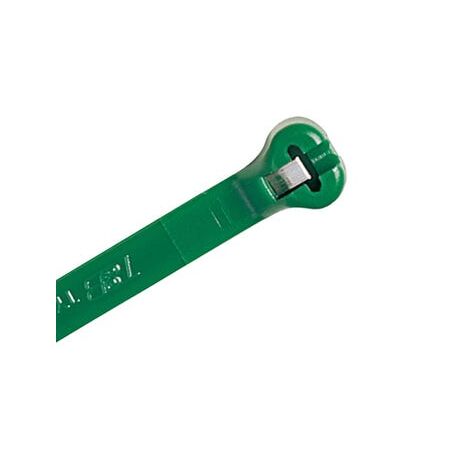 Pa 6.6 Cable Tie 180N 284X3.7mm Green 1000Pack